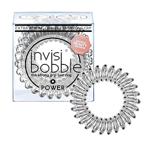 invisibobble POWER Crystal Clear Packaging and Single